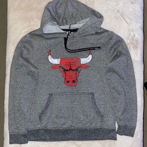 Kids Large Bulls grey hoodie